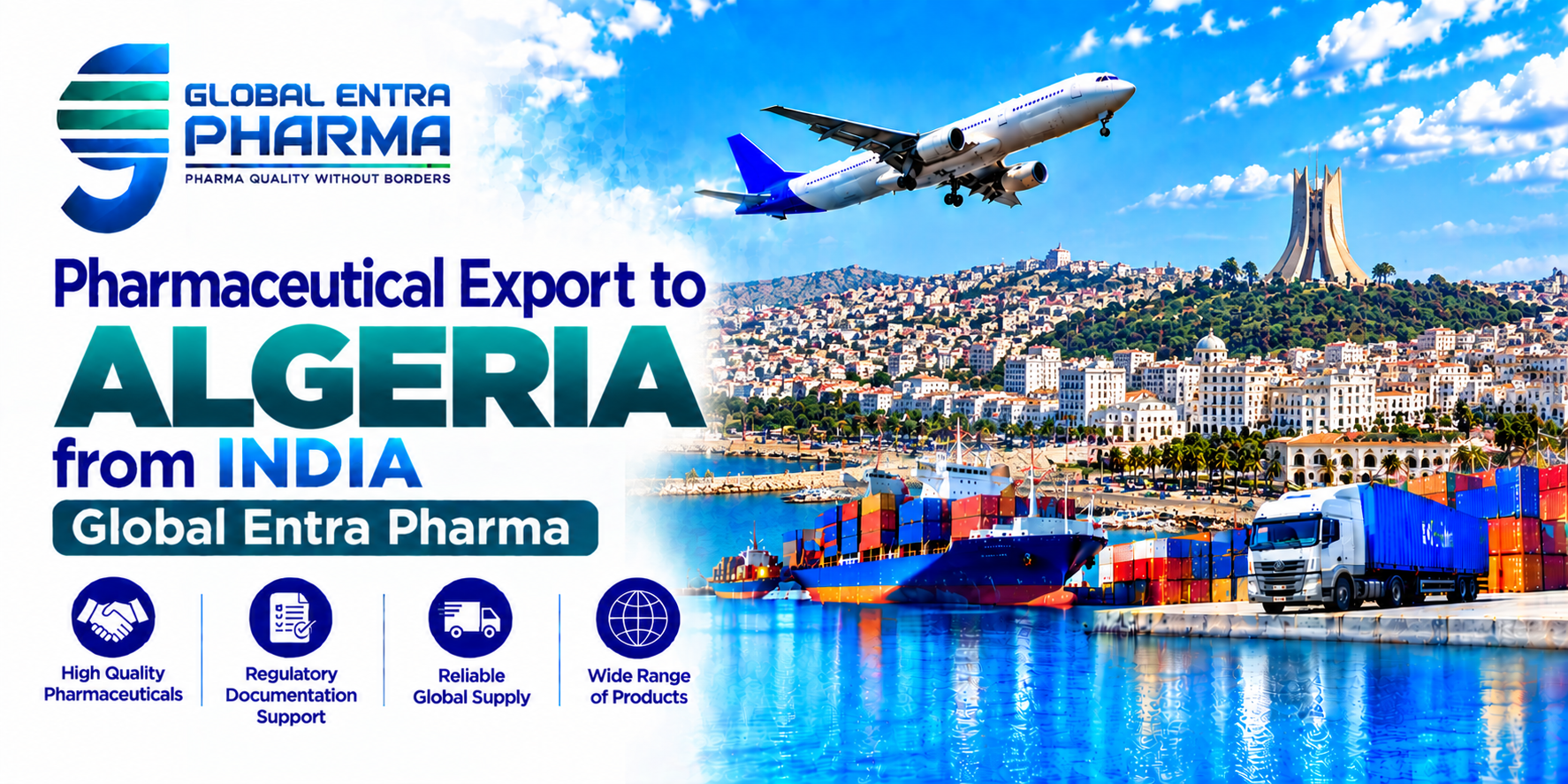 Pharmaceutical Export to Algeria from India